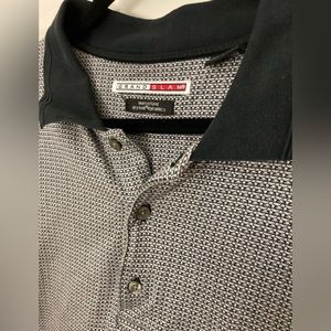 Mens Grand Slam XL Roomy Shirt Grey Warm Collar Dry Knit Dynamics!